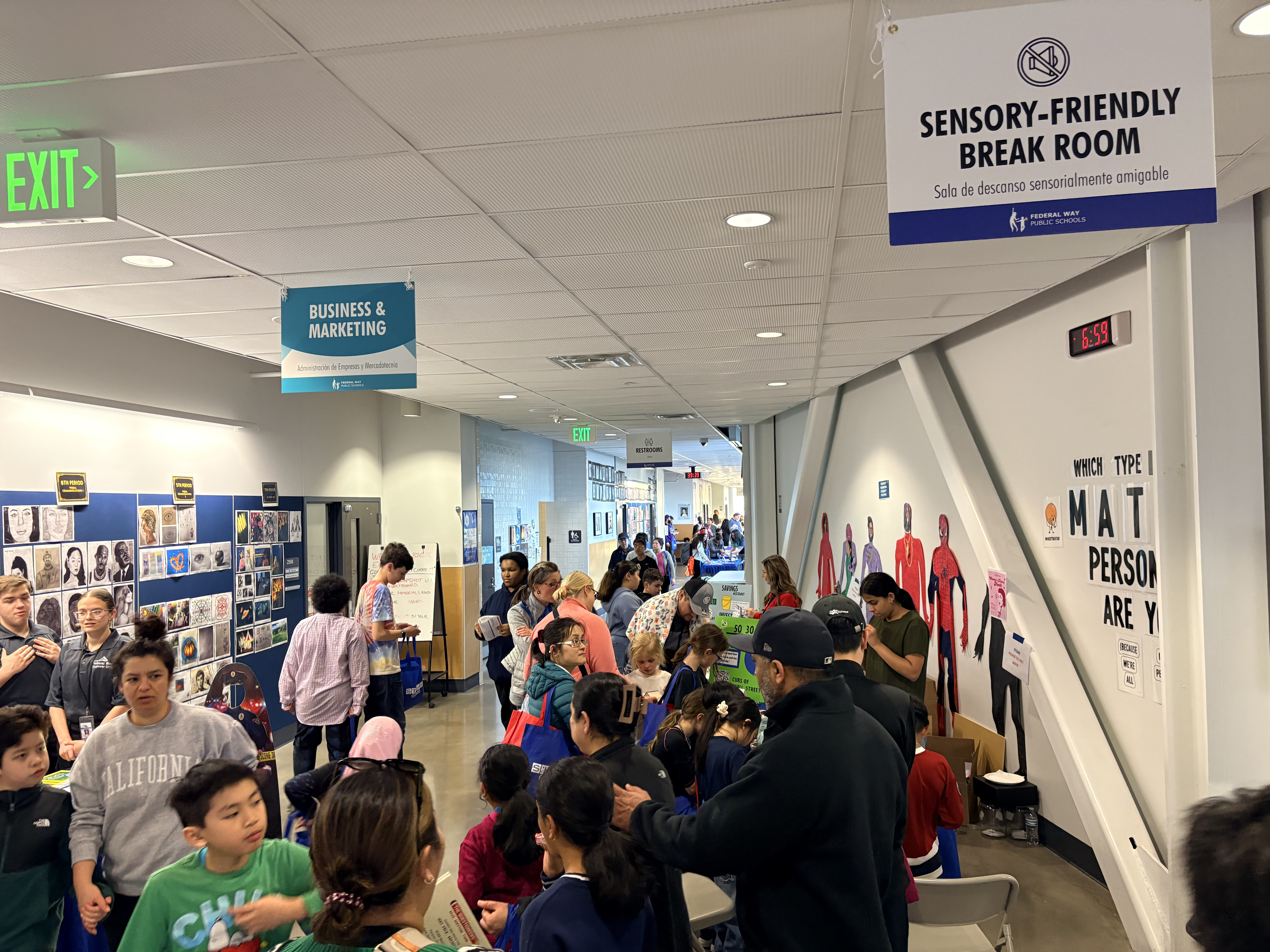 Financial literacy activity at Federal Way STEAM night with BECU